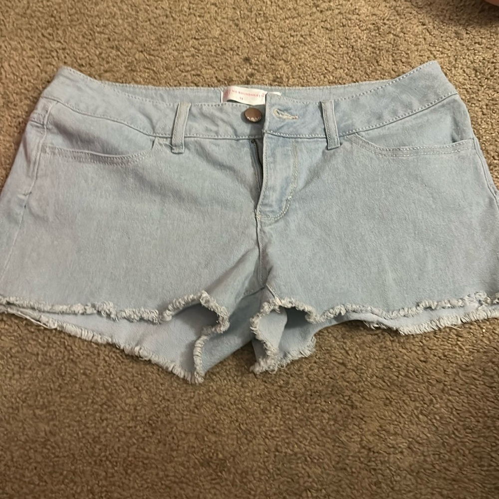light jean shorts